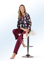 Set van twee pyjama's met lange mouwen en knoopsluiting 