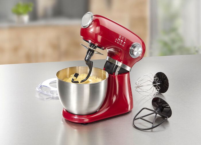 Keukenmachine in vintage design incl. siliconen bakmat 