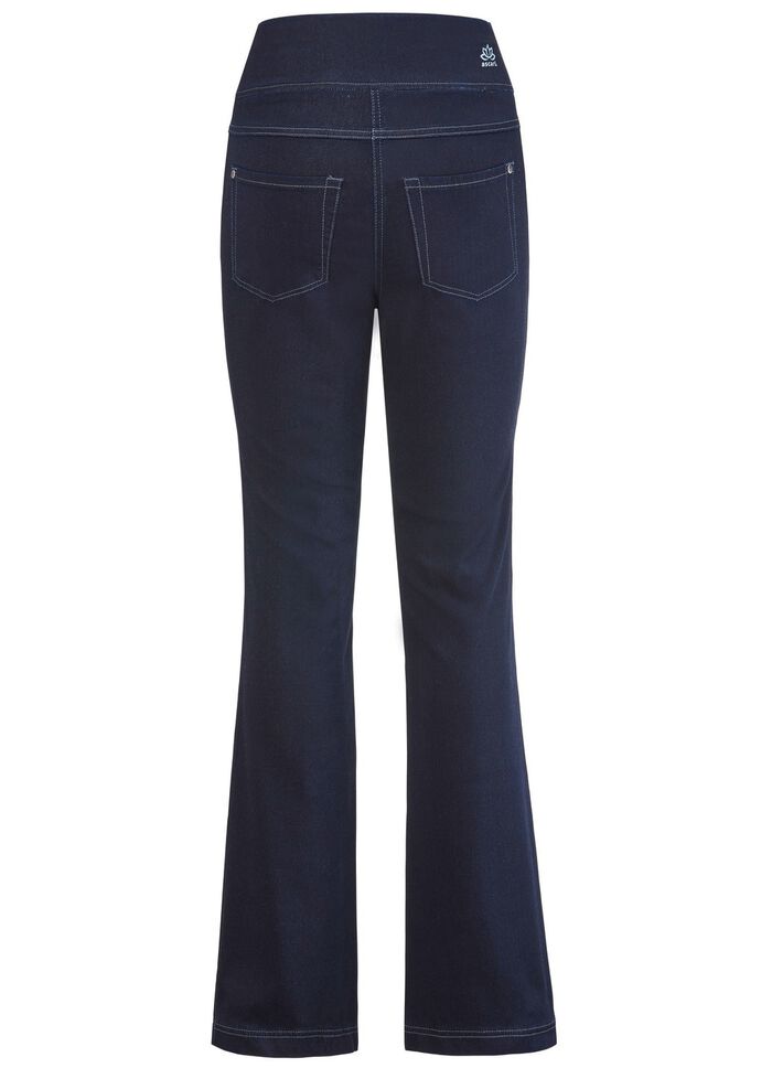 Yoga-jeans met uitlopende pijpen  