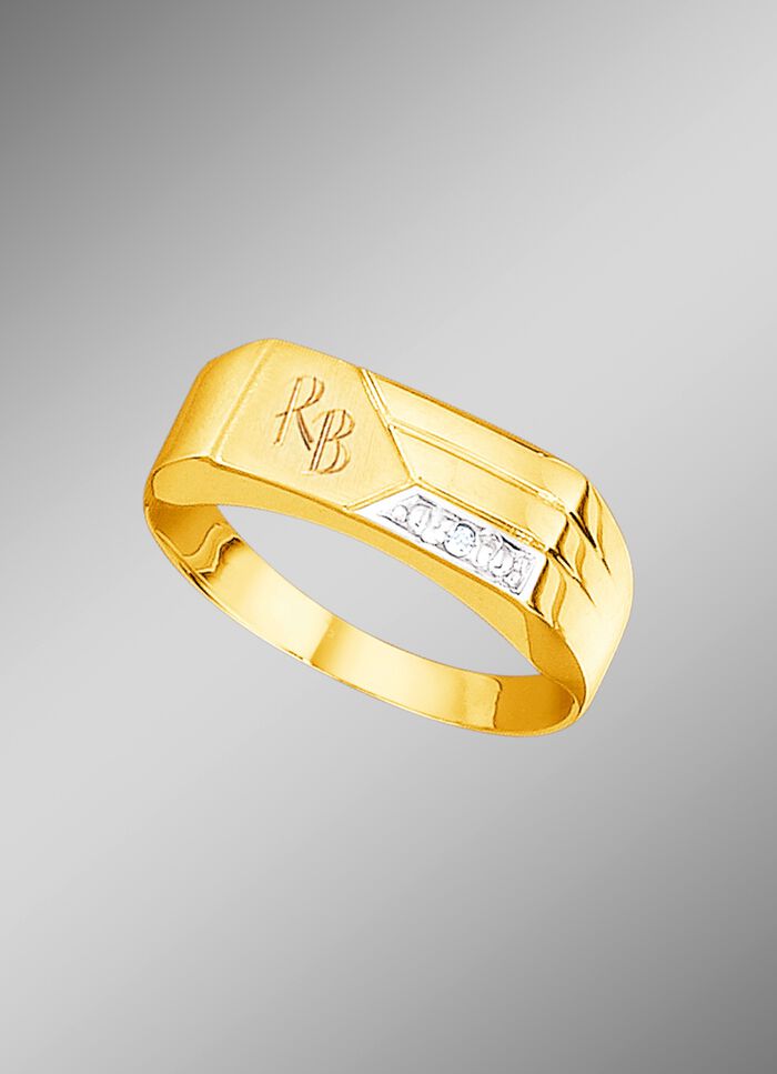 Uitmuntende damesring met diamant 