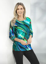 Shirt met all-over design 