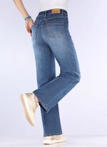 Jeans met modieuze voorzakken 