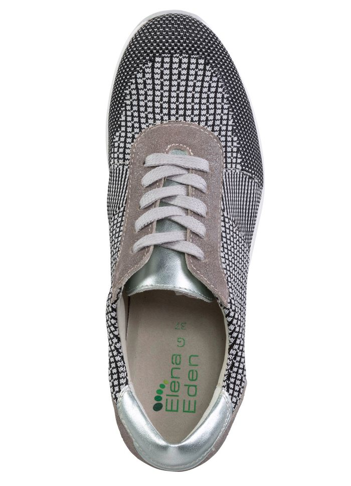 ELENA EDEN veterschoen met leren details 