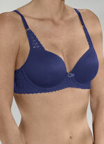 Triumph Aura Spotlight beugelbeha met elastische kant MARINE