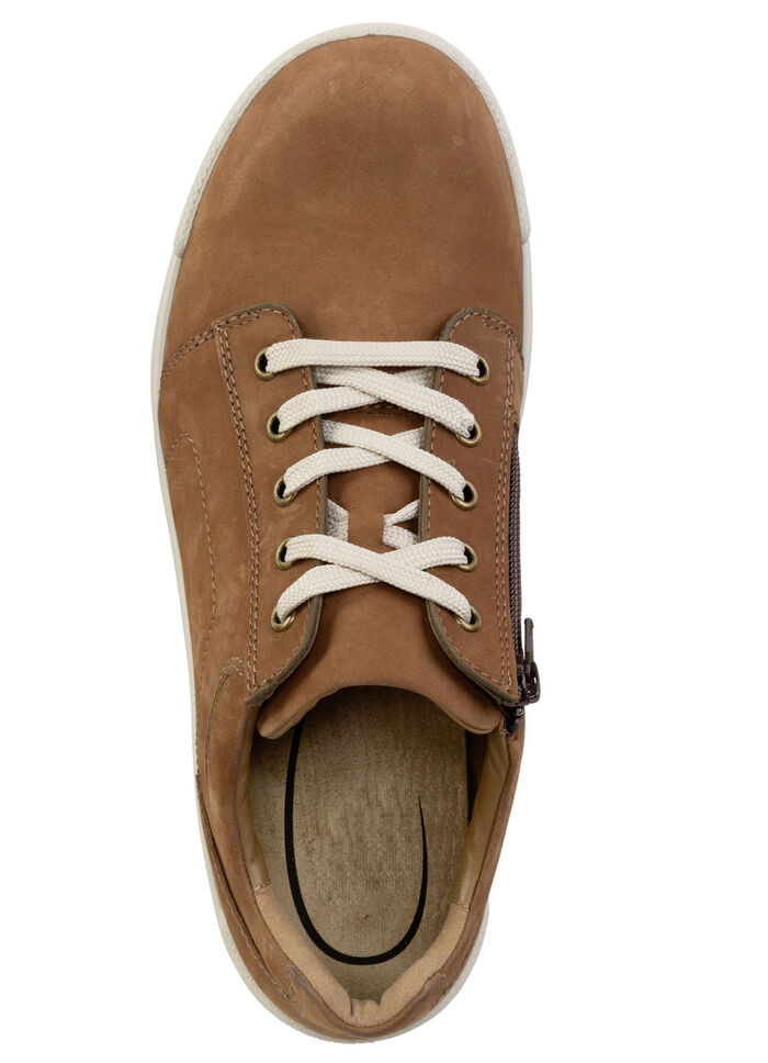 GINO GALANTE veterschoen gemaakt van het beste rundnubuckleer COGNAC