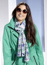 Sjaal met fantasiebloesemmotief 