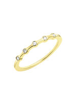 Luxe damesring van goud met diamanten 