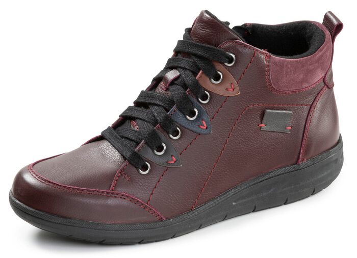 ELENA EDEN, comfortabele dameslaarzen, breedte H, met uitneembaar voetbed BOURGONDI&Euml;