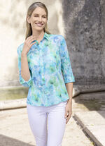 Blouse met overhemdkraag 