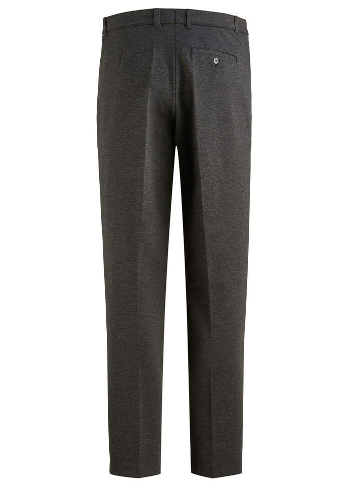 Modieuze "Klaus Models" broek met elastische tailleband in 4 kleuren ANTRACIET MOTIEF