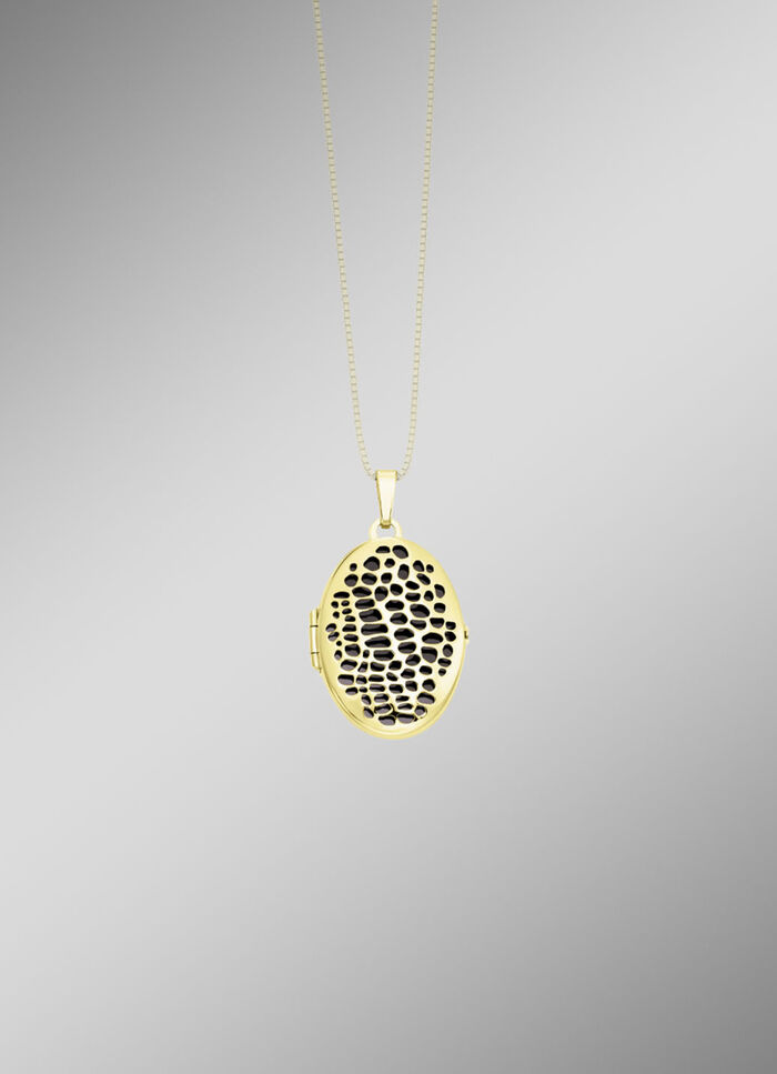 Medaillon met luipaardprint 