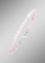 Armband met echte rozenkwarts 