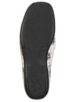 ELENA EDEN, comfortabele damespantoffels, breedte H, met uitneembaar voetbed ECRU-BUNT