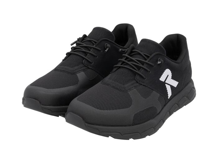 Rieker sneakers met elastische decoratieve vetersluiting 