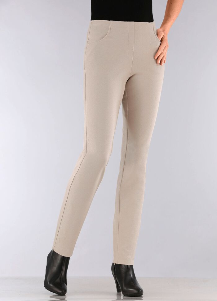 Broek met aangeknipte tailleband 