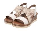 Remonte sandalen met gevlochten details LICHTBEIGE-ZAND