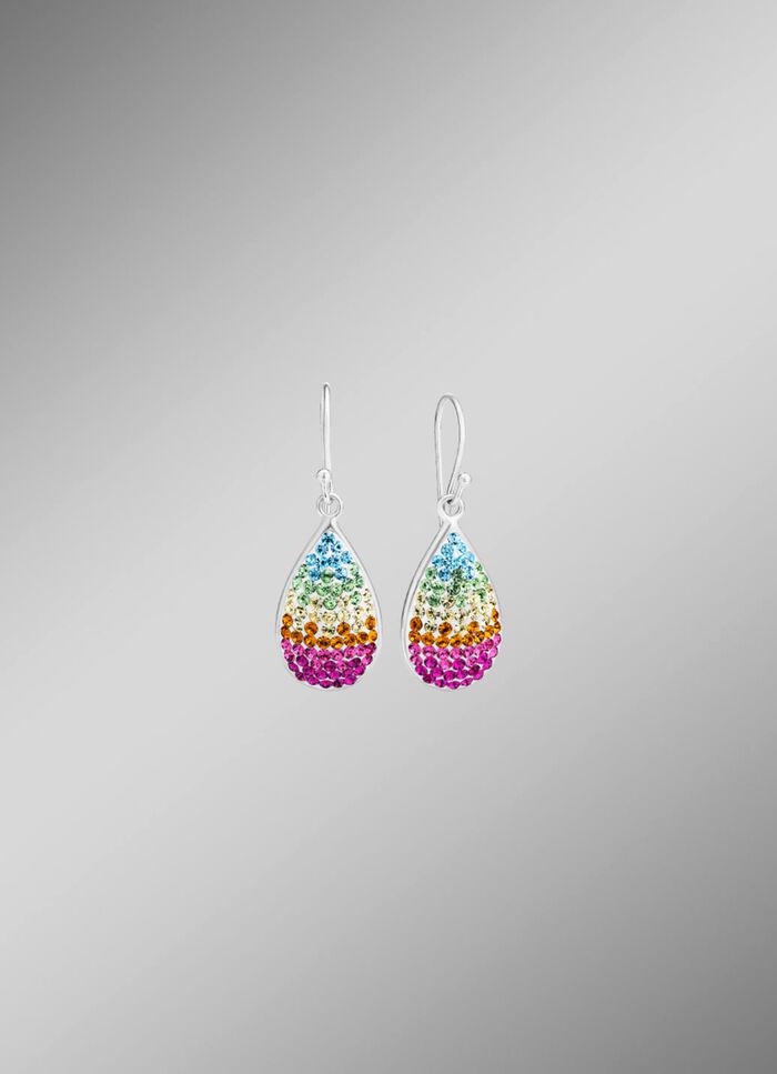 oorhaken met Swarovski-elementen 