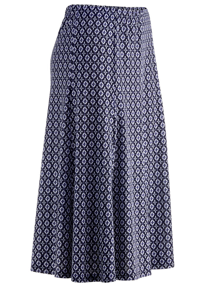 Comfortabele paneelrok MARINE-WEISS-BLAU