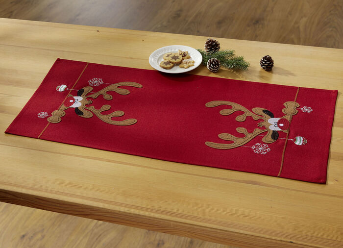 Tafel- en kamerdecoratie met elandmotieven 