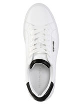 Peter Kaiser vetersneakers van nappaleer WEISS