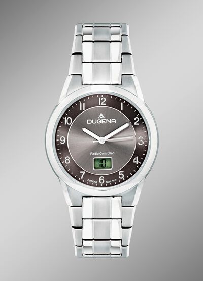 Radiogestuurd herenhorloge met titanium kast 