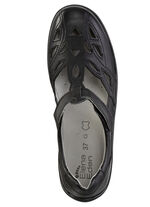 ELENA EDEN, zomerpantoffels voor dames, breedte H, met uitneembaar voetbed SCHWARZ