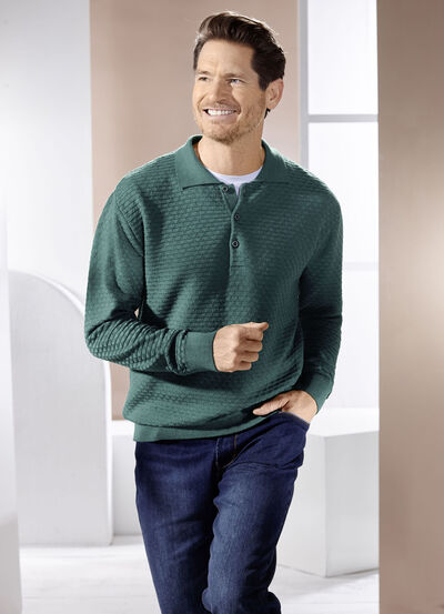 Polotrui met korte knoopsluiting in 3 kleuren 