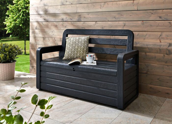 Borstbank in mooie houtlook 