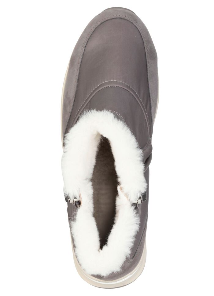 ELENA EDEN, gevoerde dameslaarzen, winterschoenen, breedte H, met uitneembaar voetbed GRIJS
