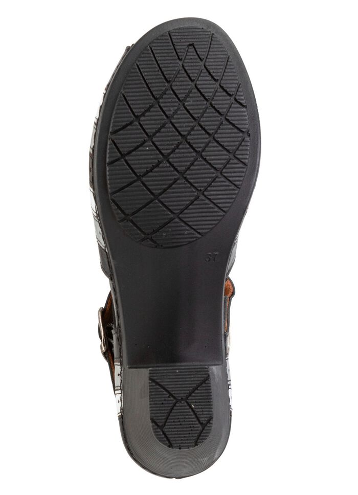 Gemini, modieuze damessandalen, breedte G, met elastische band 