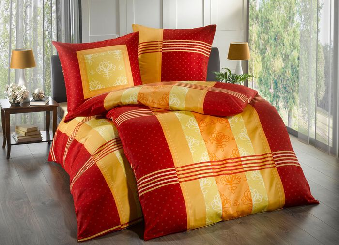 Elegante beddengoedset van Kaeppel ROOD