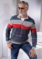 Sweatshirt met borstzak met ritssluiting 