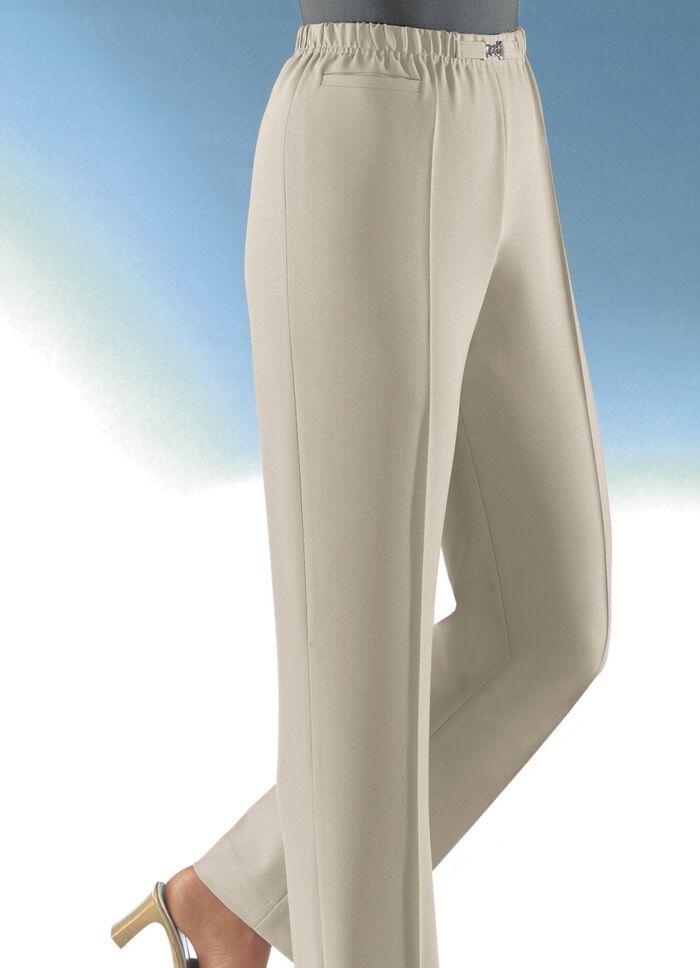 Pull-on broek in 8 kleuren LICHTBEIGE