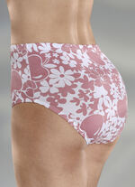 Verpakking van vier slips met bloemenmotief 