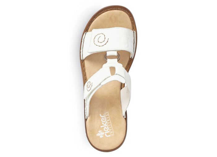 Rieker, modieuze damesmuiltjes, breedte H, met klittenbandsluiting 