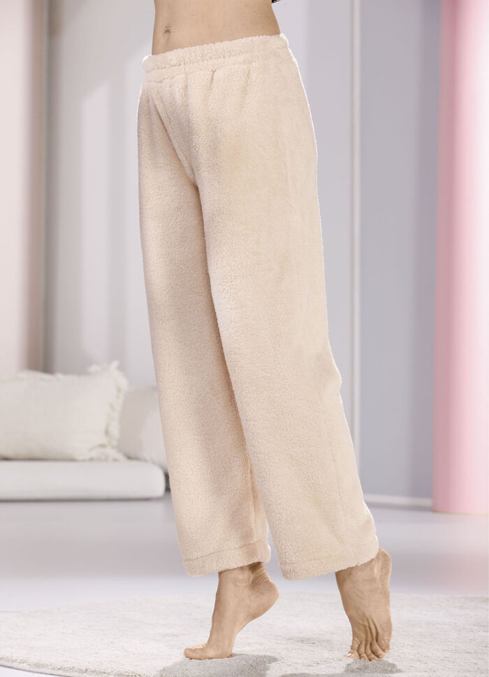 Lange loungebroek met elastische tailleband 