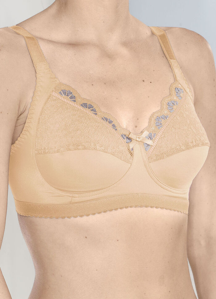 Laurina-tweepack bh&#39;s met op kleur afgestemde elastische kant 