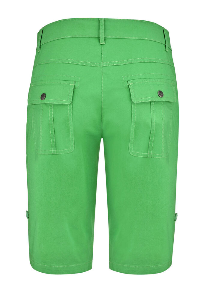 Bermuda's met decoratieve balk GROEN