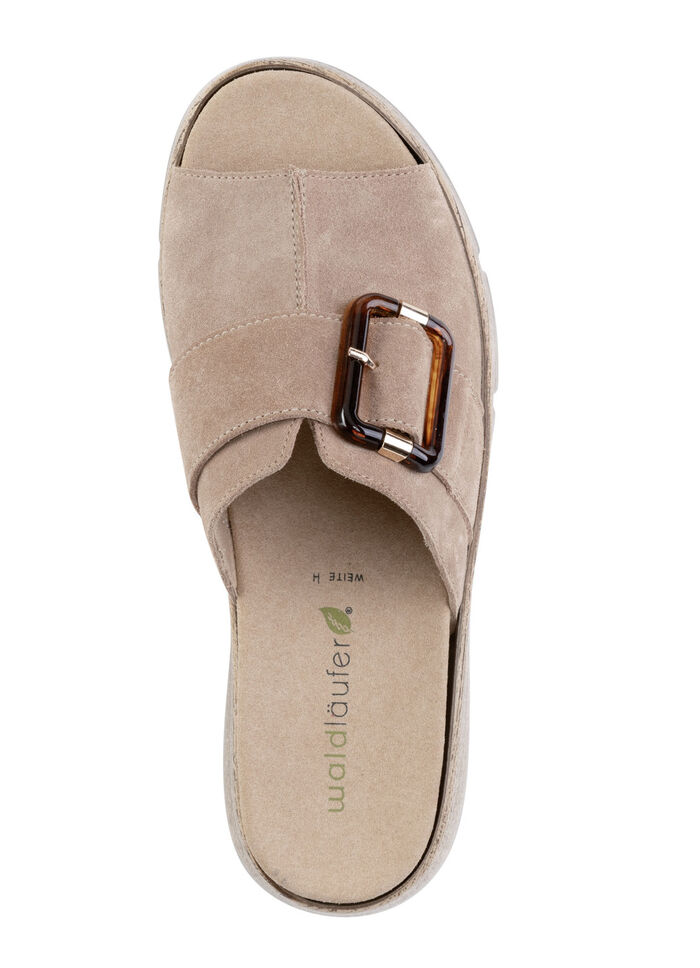 Ranger muiltjes met decoratieve sluiting ZAND