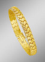 Zware gevlochten armband met bakslot 
