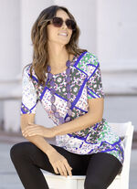 Lang shirt met ronde hals 