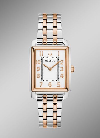Elegant Bulova-kwarts dameshorloge 