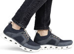 Rieker sneakers met elastische decoratieve vetersluiting DUNKELBLAU