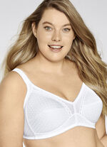 Naturana-bh met jacquardmotief WIT