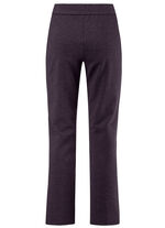 Enkellange pull-on broek AUBERGINE