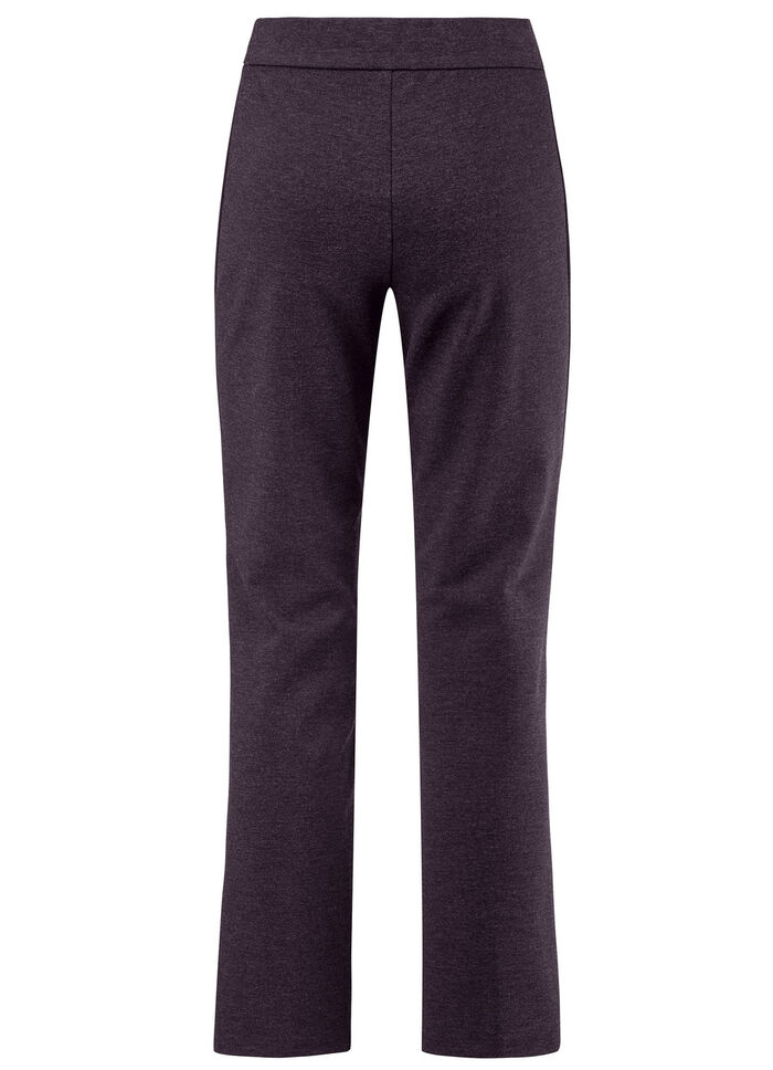 Enkellange pull-on broek AUBERGINE