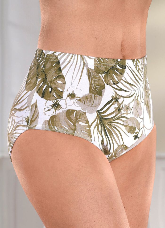 Set van vier slips met elastische tailleband 