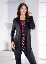 Lang shirt in 2-in-1-look 