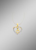 Mooie harthanger met 32 ??diamanten 