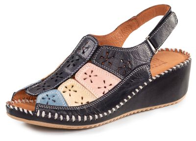 ELENA EDEN sandaal van zacht, geperforeerd nappaleer 